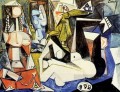 Les femmes d Alger Delacroix XIV 1955 Abstract Nude